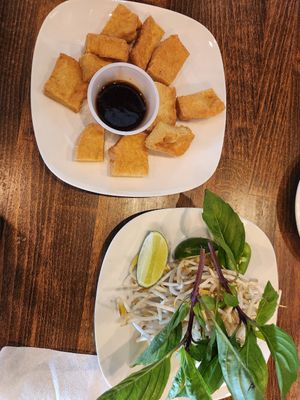 Fried tofu at Pho Tuoi in Kansas City