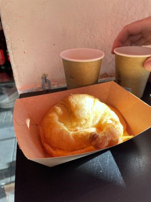 Filled croissant  at La Loca de Enfrente in Madrid