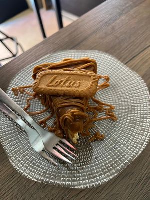 Tarta de queso at La Loca de Enfrente in Madrid
