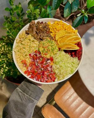 Vegan bowl  at Tacoroll in Istanbul