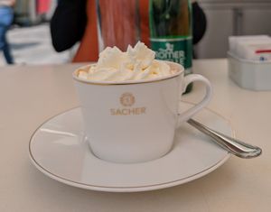 Wiener Melanch at Cafe Sacher in Salzburg