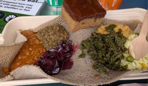 Vegan comb at Rekebot Ethiopia in Newcastle Upon Tyne