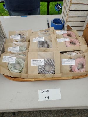 Items for sale vary each week. Definitely recommend the Sakura domut in season! at COB Vegan Baked Goods in Carlisle