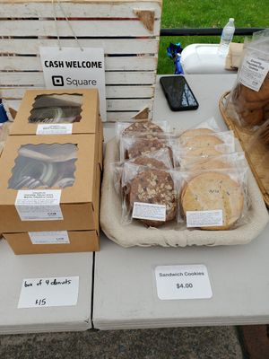 Items for sale vary each week at COB Vegan Baked Goods in Carlisle