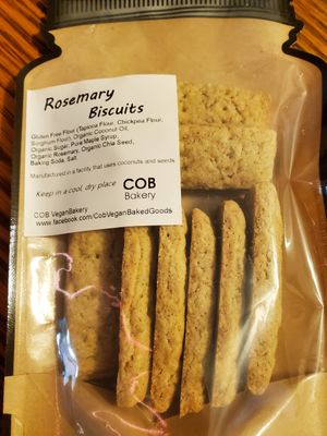 Rosemary Biscuits at COB Vegan Baked Goods in Carlisle