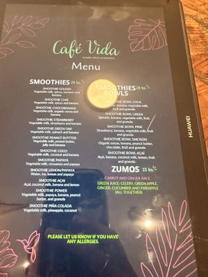   at Café Vida in La Paz