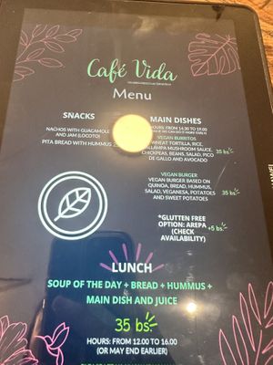   at Café Vida in La Paz