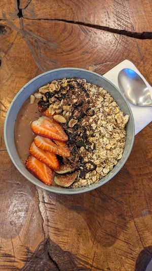 A smoothie bowl (forgot name) at Café Vida in La Paz