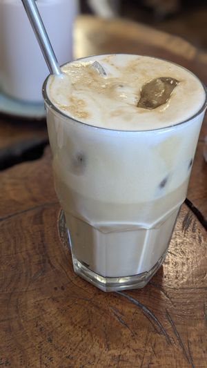 Iced Latte with Soy Milk at Café Vida in La Paz