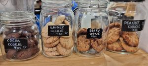 Delicious cookies. Loved the peanut cookie! at Café Vida in La Paz