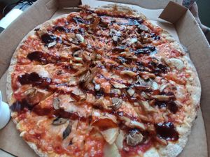 Vegan BBQ chicken at Papa John's in West Wickham