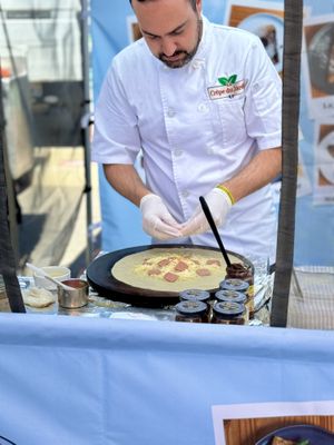 Vegan Ham and Vegan Cheesee  at La Crepe Du Jardin in Los Angeles