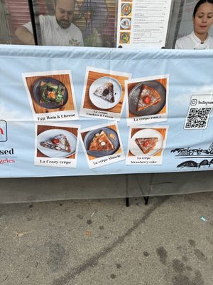 Menu  at La Crepe Du Jardin in Los Angeles