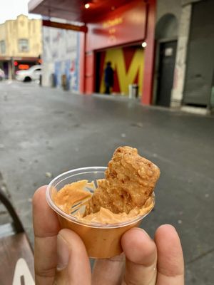 Nuggets and chipotle sauce  at Mr.Charlie's - Sydney in Redfern