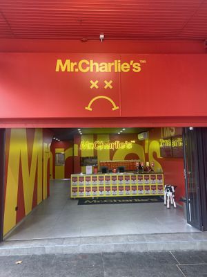 Store front #Veganuary at Mr.Charlie's - Sydney in Redfern