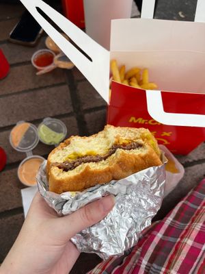 Not a Cheeseburger Frowny Meal ($25.90) at Mr.Charlie's - Sydney in Redfern