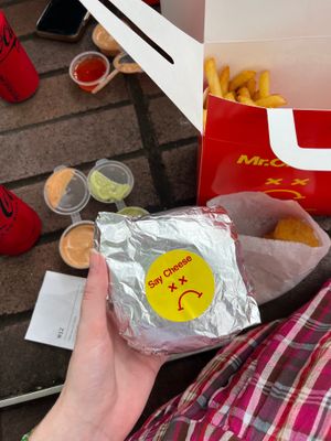 Not a Cheeseburger Frowny Meal ($25.90) at Mr.Charlie's - Sydney in Redfern