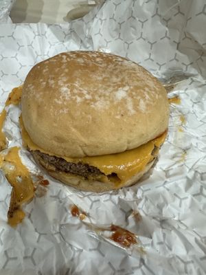 Not cheeseburger   at Mr.Charlie's - Sydney in Redfern