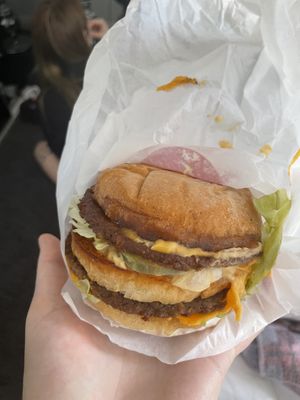 Vegan burger  at Mr.Charlie's - Sydney in Redfern