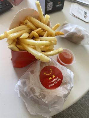 Meal with nugs and sweet n sour sauce   at Mr.Charlie's - Sydney in Redfern