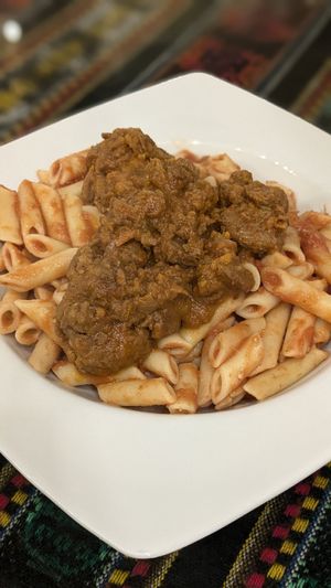 🍝 Pasta Bolognese - 27,9 PEN at La Casa de Bamboo in Huacachina