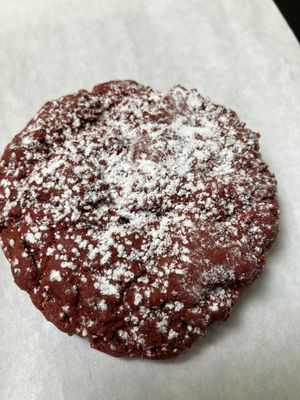 Soooooooooo freaking good! Red Velvet vegan cookie   at Nox Cookie Bar - Downtown Campbell in Campbell