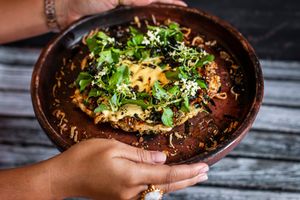 Okonomiyaki pancake at Jhoii Local Eats in Sanur