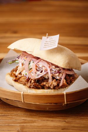 BBQ Pulled Ciabatta (vegan) at Jhoii Local Eats in Sanur