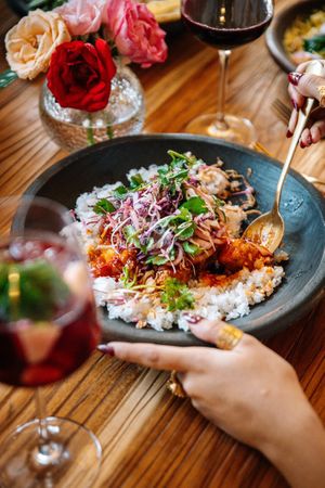 Sticky Eggplant with Tofu at Jhoii Local Eats in Sanur