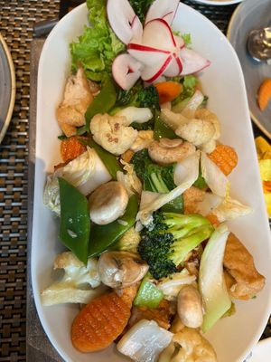 Veggies and tofu  at Samui Thai Cuisine in Hamburg
