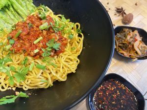   at Yunnan Vegetarian Noodles Shop - หงส์หงส์บะหมี่ยูนนาน in Chiang Rai