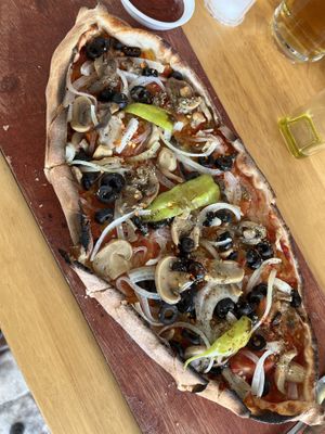 Vegan pide  at Sunny Turkish Fast Food in Koh Rong