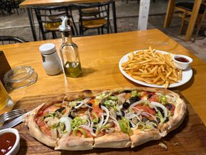 Vegan pide at Sunny Turkish Fast Food in Koh Rong