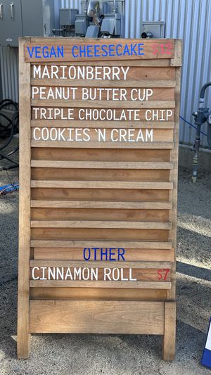 Vegan options May 2024  at Little Slice of Heaven Cheesecakes in Bend