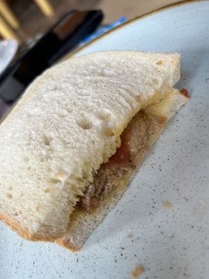 Vegan sausage sandwich!  at Barco Lounge in Selby
