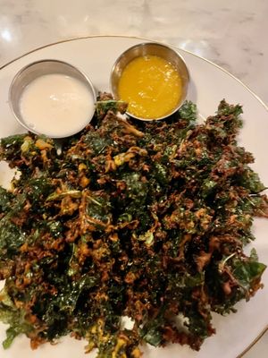 Kale pakora   at JUNE in Beaverton