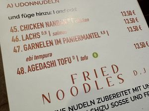 tofu dish  at Shizu Japanisches Restaurant in Bad Neustadt An Der Saale