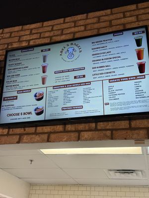 Smoothies and juices  at Abel's Bagels in Las Vegas