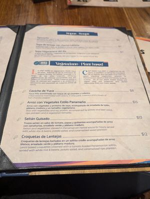 Plant based section at El Nacional  in Panama City