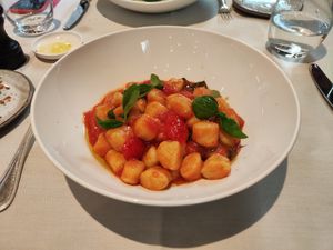 Gnocchi with date tomatoes at Ristorante Ornellaia in Zurich