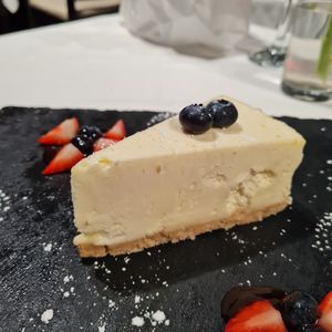 Vegan Cheesecake at Chutney Ivy in Leicester