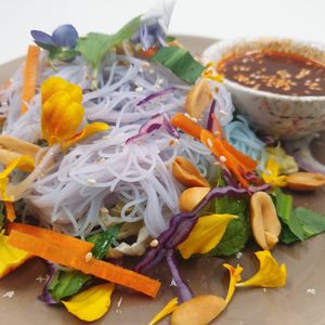 Noodle Salad at Hotpot Panda in Chiang Mai