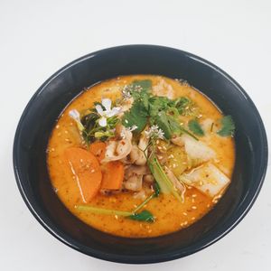 Veggie Red curry at Hotpot Panda in Chiang Mai