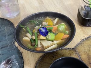 Northern Thai soup - Hotpot Panda, Chiang Maii  at Hotpot Panda in Chiang Mai