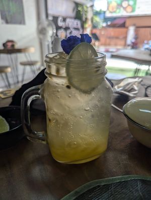 Passion fruit soda at Hotpot Panda in Chiang Mai