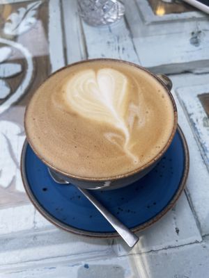 Oat latte  at North Art Coffee in Istanbul