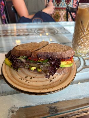 Vegan sandwich   at North Art Coffee in Istanbul