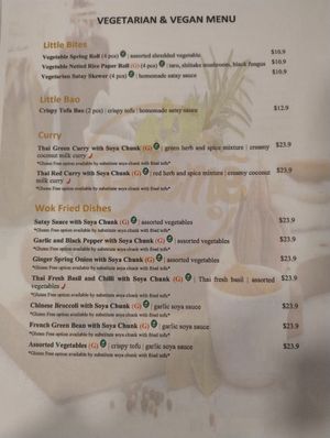 Menu at Bite Me in North Hobart