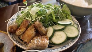 fried spring rolls   at Aurora Chay Quan in Da Nang