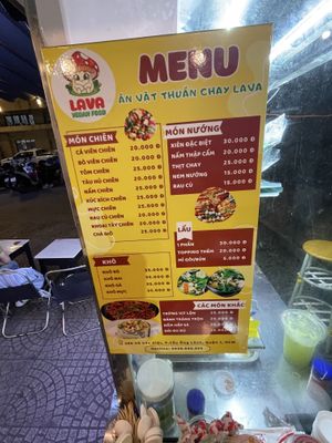 Menu   at LaVa in Ho Chi Minh City